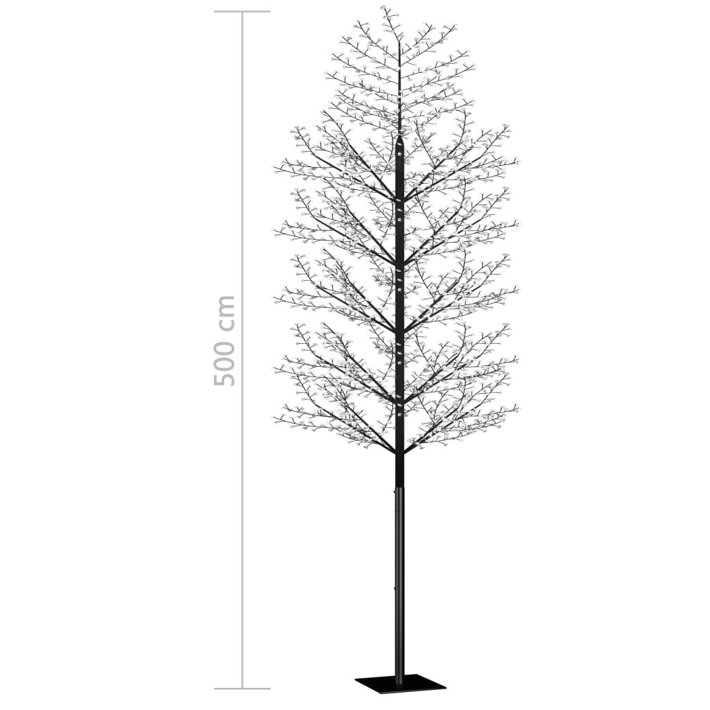 vidaXL Χριστουγεννιάτικο Δέντρο Κερασιά 2000 LED Ψυχρό Λευκό Φως 500εκ