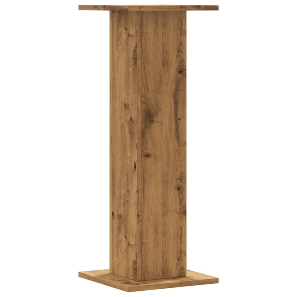 vidaXL Βάσεις Ηχείων 2 τεμ. Αρτισιανή Δρυς 30x30x80 εκ. Επεξ. Ξύλο