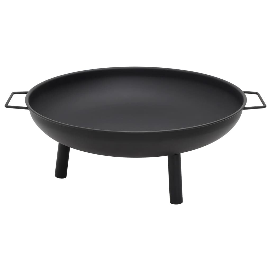 vidaXL Τζάκι Εξωτερικού Χώρου Μαύρο 67,5x58x22,5 εκ. Ατσάλινο