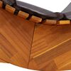 vidaXL Ξαπλώστρα 2 pcs Καφέ 60 x 154 x 74εκ Μασίφ ξύλο ακακίας