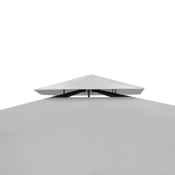 vidaXL Κιόσκι με Σκίαστρο Λευκό Κρεμ 3 x 4 μ.