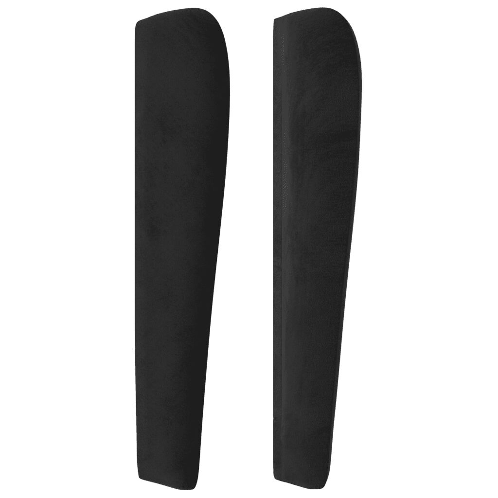 vidaXL Κρεβάτι Boxspring με Στρώμα Μαύρο 160x200 εκ. Βελούδινο