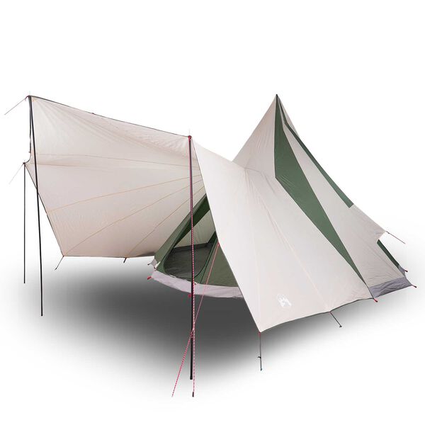vidaXL Οικογενειακή Τέντα Tipi Πράσινη Waterproof για 12 Άτομα