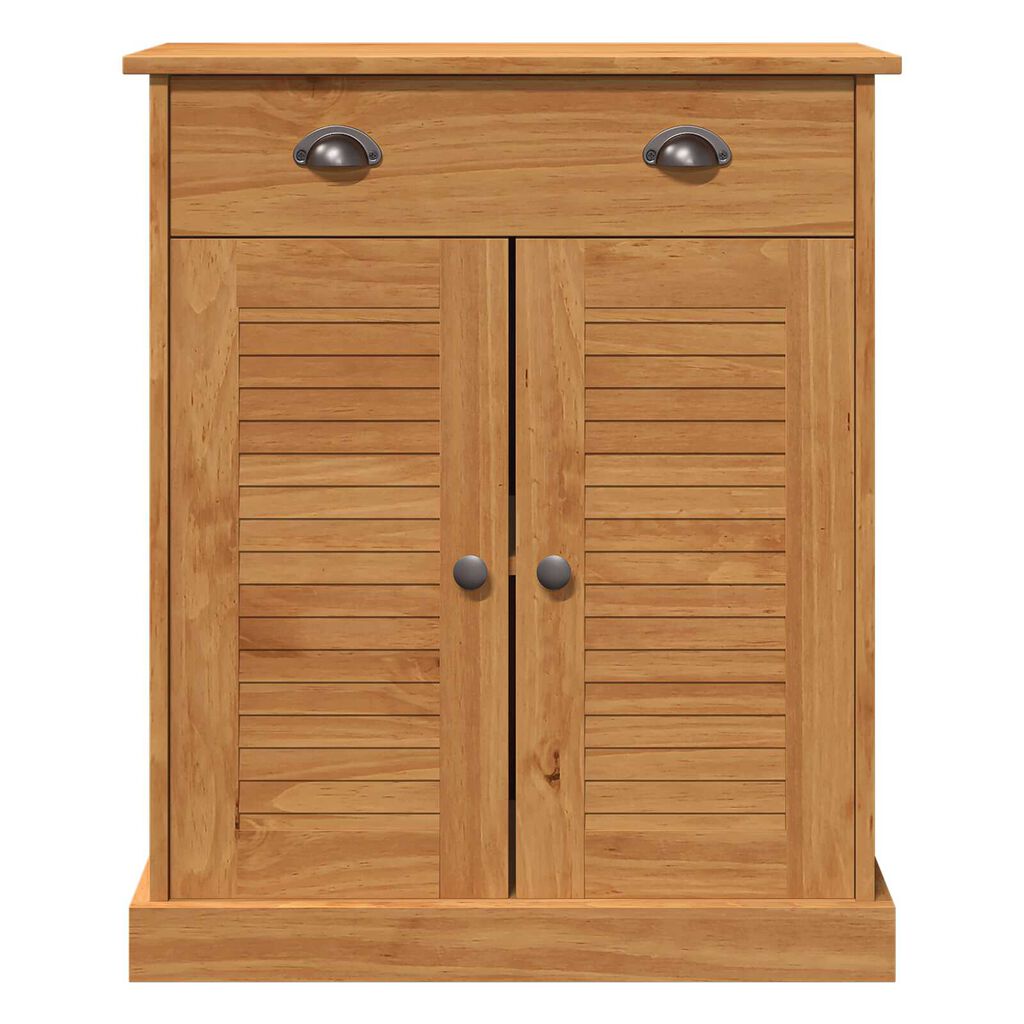 vidaXL Ντουλάπι Μπάνιου καφέ μελί 68 x 34 x 80 εκ Μασίφ ξύλο πεύκου