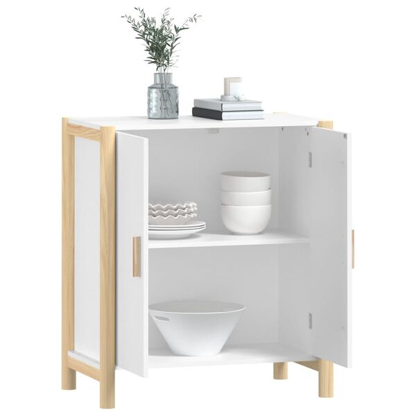 vidaXL Ντουλάπι Λευκό 62 x 38 x 70 εκ. από Επεξεργασμένο Ξύλο