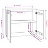 vidaXL Ντουλάπι HAMAR Σκ. Γκρι 85 x 35 x 80 εκ. από Μασίφ Ξύλο Πεύκου