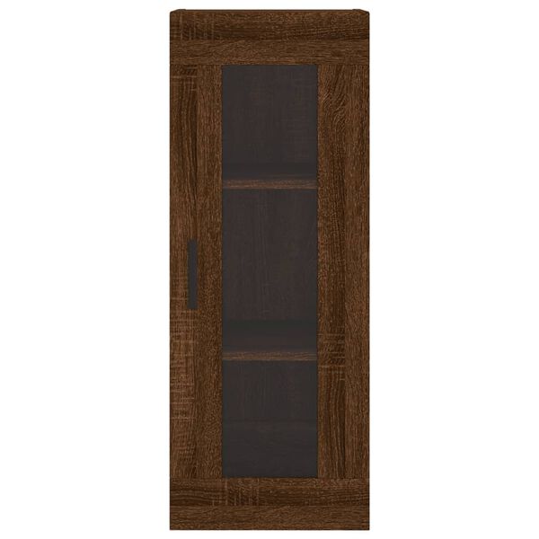 vidaXL Ντουλάπι Τοίχου Καφέ Δρυς 34,5 x 34 x 90 εκ.