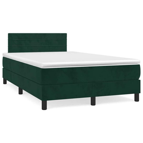 vidaXL &Kappa;&rho;&epsilon;&beta;ά&tau;&iota; Boxspring &mu;&epsilon; &Sigma;&tau;&rho;ώ&mu;&alpha; &Sigma;&kappa;&omicron;ύ&rho;&omicron; &Pi;&rho;ά&sigma;&iota;&nu;&omicron; 120x200&epsilon;&kappa;. &Beta;&epsilon;&lambda;&omicron;ύ&delta;&iota;&nu;&omicron;