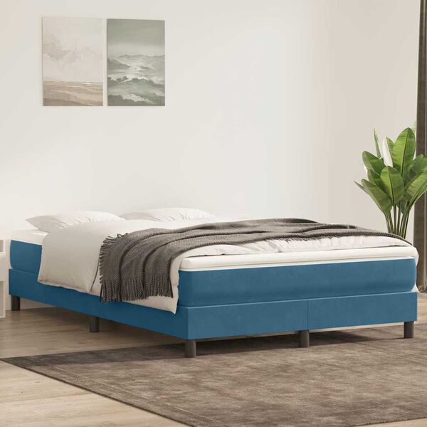 vidaXL Box Spring &Kappa;&rho;&epsilon;&beta;ά&tau;&iota; &chi;&omega;&rho;ί&sigmaf; &sigma;&tau;&rho;ώ&mu;&alpha; &Sigma;&kappa;&omicron;ύ&rho;&omicron; &mu;&pi;&lambda;&epsilon; &Beta;&epsilon;&lambda;&omicron;ύ&delta;&iota;&nu;&omicron;