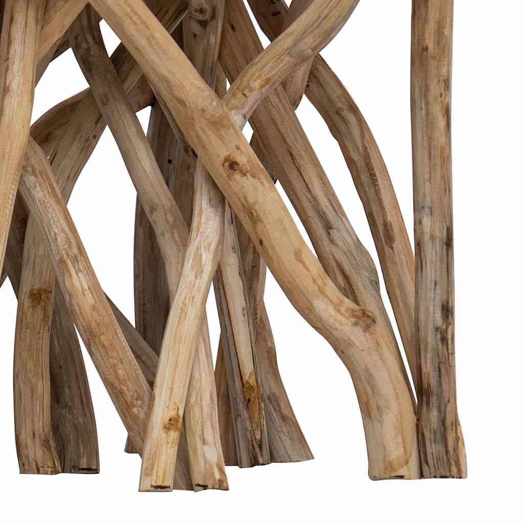 vidaXL Τραπέζι Σαλονιού Κορμός 40x40x40εκ. Μείγμα Ανακυκλωμένου Ξύλου