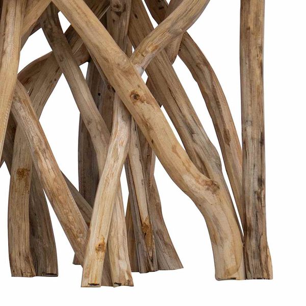 vidaXL Τραπέζι Σαλονιού Κορμός 40x40x40εκ. Μείγμα Ανακυκλωμένου Ξύλου