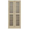 vidaXL Βιτρίνα Χρώμα Sonoma Δρυς 82,5 x 30,5 x 185 εκ. Επεξ. Ξύλο
