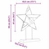 vidaXL Χριστουγεννιάτικο Αστέρι Καφέ 45 x 5 x 60 εκ Στερεό Ξύλο Τίκ