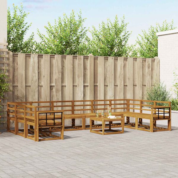 vidaXL &Sigma;&epsilon;&iota;&rho;ά &Kappa;&alpha;&nu;&alpha;&pi;έ &Epsilon;&xi;&omega;&tau;&epsilon;&rho;&iota;&kappa;&omicron;ύ 11 pcs &Phi;&upsilon;&sigma;&iota;&kappa;ό &Sigma;&tau;&epsilon;&rho;&epsilon;ό &Xi;ύ&lambda;&omicron; &Alpha;&kappa;&alpha;&kappa;ί&alpha;&sigmaf;