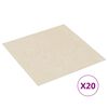 vidaXL Δάπεδο Αυτοκόλλητο Μπεζ 20 Τεμαχίων 1,86 μ² από PVC
