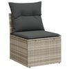 vidaXL Σετ Καναπέ Κήπου 7 pcs Ανοιχτό γκρι 55 x 55 x 37 εκ