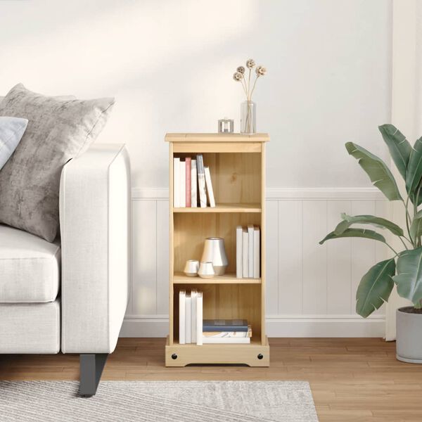 vidaXL Βιβλιοθήκη Corona 46x29x100 εκ. από Μασίφ Ξύλο Πεύκου