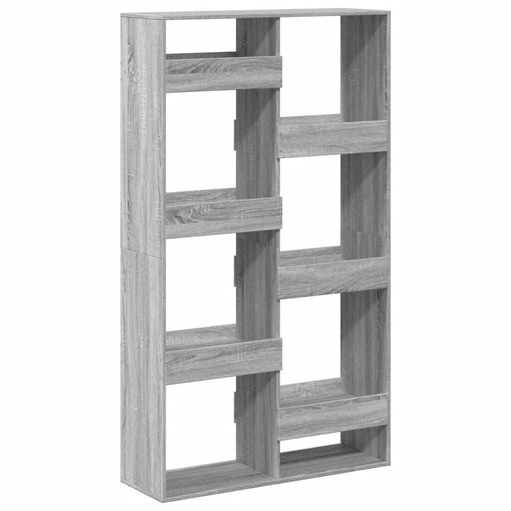 vidaXL Βιβλιοθήκη/Διαχωριστικό Χώρου Γκρι 100x33x175 εκ. Επεξ. Ξύλο