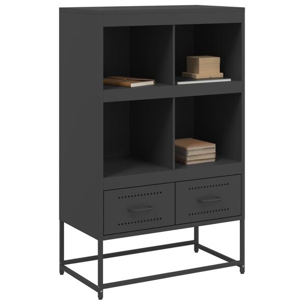 vidaXL Ντουλάπι Μαύρο 68x39x111,5 εκ. από Χάλυβα