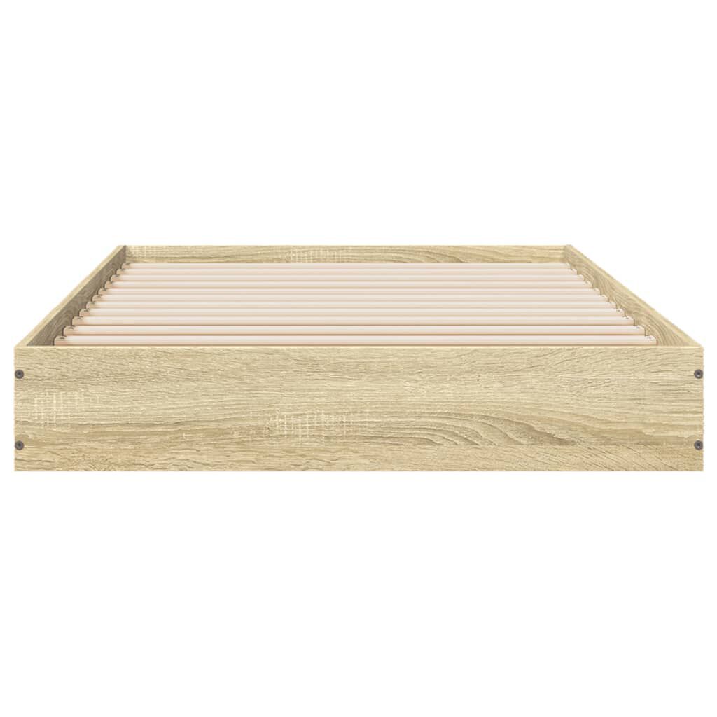 vidaXL Πλαίσιο Κρεβατιού Χωρ. Στρώμα Sonoma Δρυς 75x190εκ Επεξ. Ξύλο