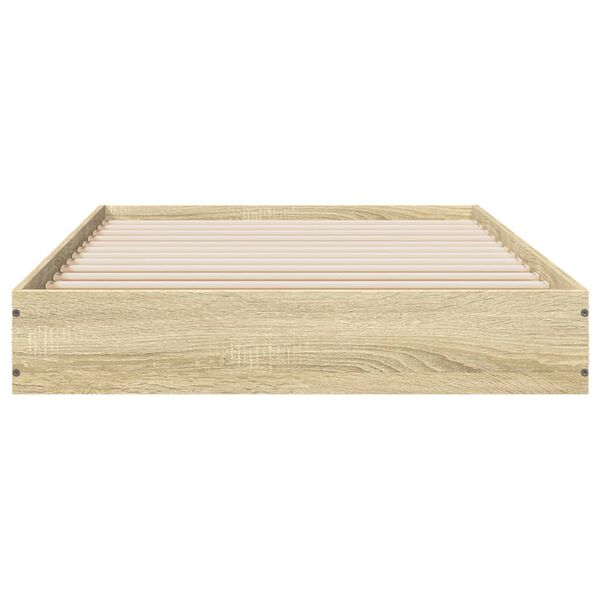 vidaXL Πλαίσιο Κρεβατιού Χωρ. Στρώμα Sonoma Δρυς 75x190εκ Επεξ. Ξύλο