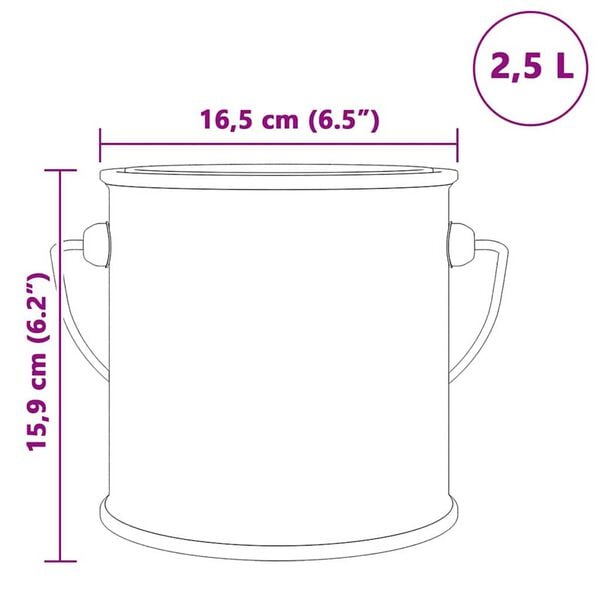 vidaXL Βαφή τοίχου Ανοιχτό πράσινο 16.5 x 16.5 x 15.9 εκ.