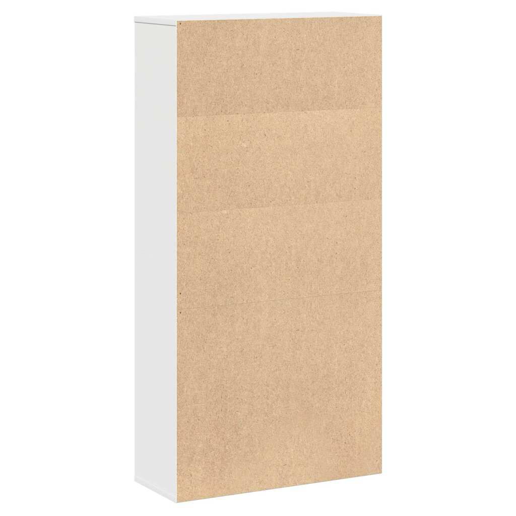 vidaXL Βιβλιοθήκη Λευκή 60x24x120 εκ. από Επεξεργασμένο Ξύλο