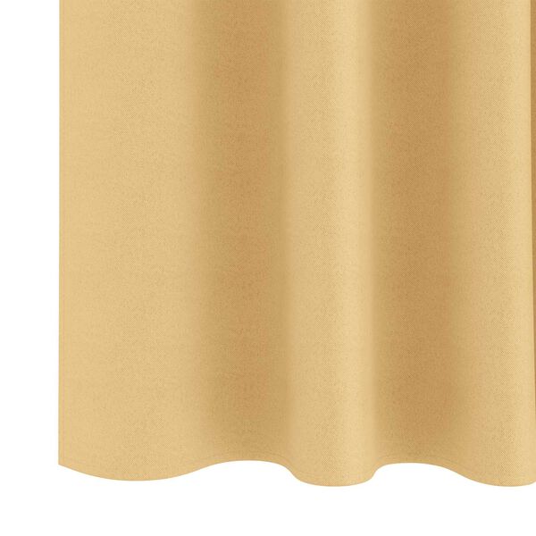 vidaXL Κουρτίνες με κουρτίνες 2 pcs Μπεζ 260 x 140 εκ. Πολυεστέρας