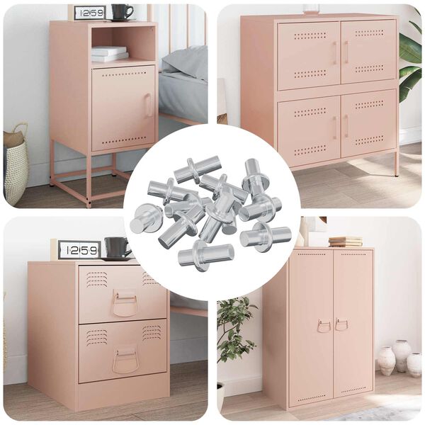 vidaXL &Sigma;&tau;ή&rho;&iota;&gamma;&mu;&alpha; &Rho;&alpha;&phi;&iota;&omicron;ύ 4500 pcs &Alpha;&sigma;&eta;&mu;ί 8,6 x 8,6 x 14,6 mm &Alpha;&tau;&sigma;ά&lambda;&iota;