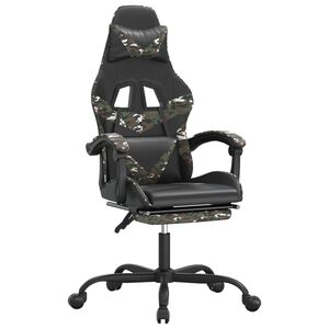 vidaXL &Kappa;&alpha;&rho;έ&kappa;&lambda;&alpha; Gaming &Mu;&alpha;&sigma;ά&zeta; &Upsilon;&pi;&omicron;&pi;ό&delta;&iota;&omicron; &Mu;&alpha;ύ&rho;&omicron;/&Pi;&alpha;&rho;&alpha;&lambda;&lambda;&alpha;&gamma;ή &Sigma;&upsilon;&nu;&theta;&epsilon;&tau;&iota;&kappa;ό &Delta;έ&rho;&mu;&alpha;