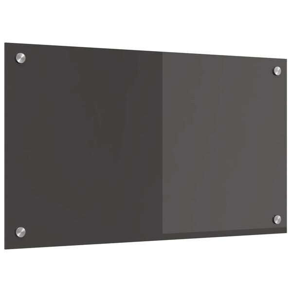 vidaXL Πίσω Πάνελ Κουζίνας Σκούρο γκρι 70 x 40 x 0.6 εκ.