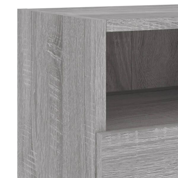 vidaXL Ντουλάπι Τοίχου Τηλεόρασης Γκρι Sonoma 60x30x30εκ Επεξ Ξύλο