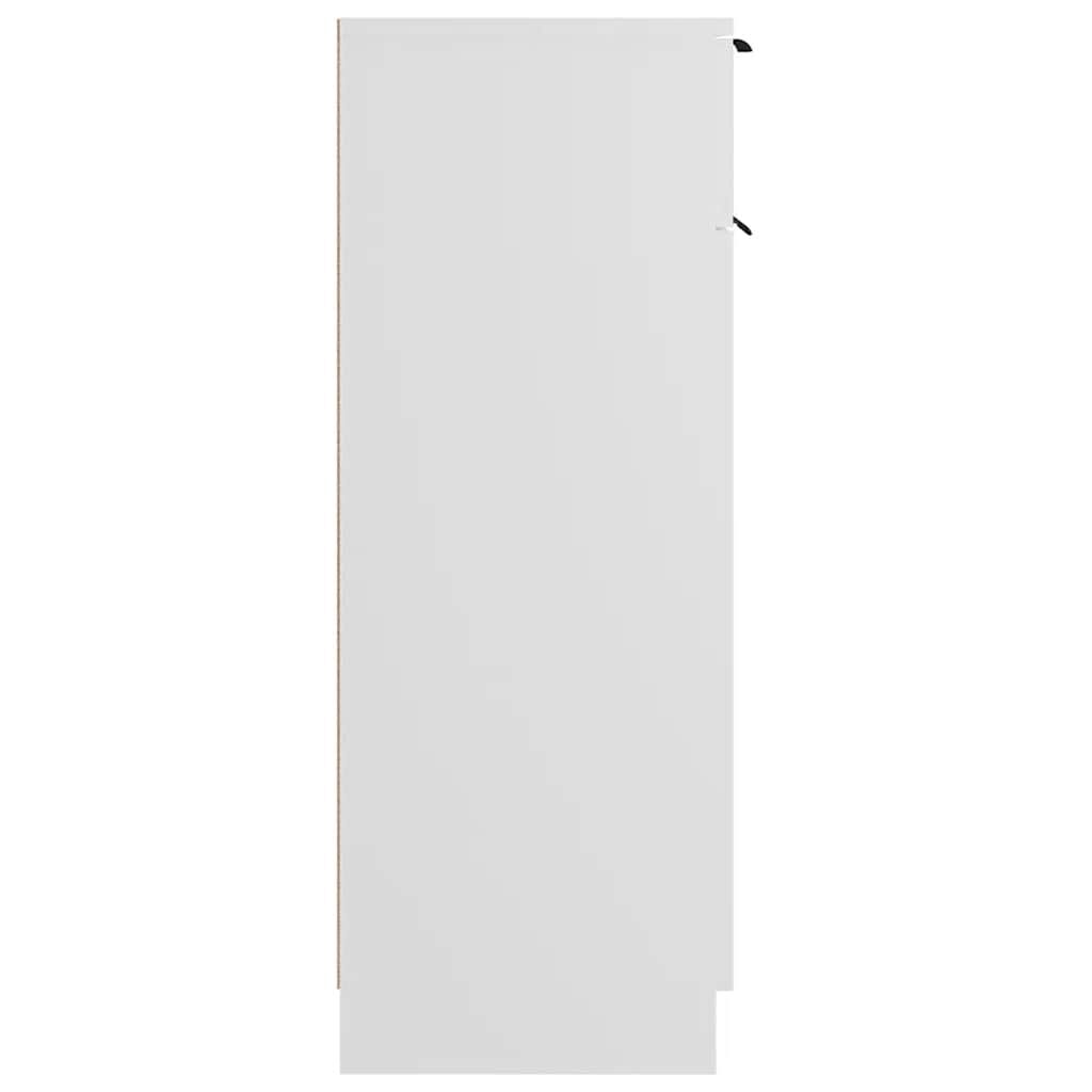 vidaXL Ντουλάπι Μπάνιου Λευκό 32 x 34 x 90 εκ. Επεξεργασμένο Ξύλο