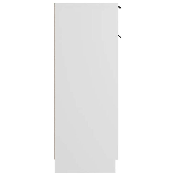 vidaXL Ντουλάπι Μπάνιου Λευκό 32 x 34 x 90 εκ. Επεξεργασμένο Ξύλο