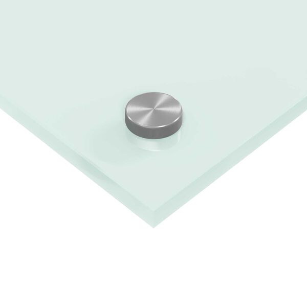 vidaXL Λευκή Πλάκα Κουζίνας 110x60x0,6 εκ. από Θραυστό Γυαλί
