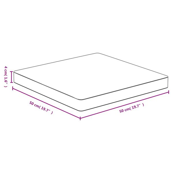 vidaXL Επιφάνεια Τραπεζιού 50 x 50 x 4 από Μπαμπού