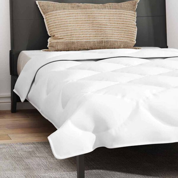 vidaXL Διπλό με Μαξιλάρι 2 pcs Λευκό 140 x 200 cm Μικροΐνες