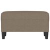 vidaXL Πάγκος Taupe 70 x 35 x 41 εκ. Υφασμάτινος