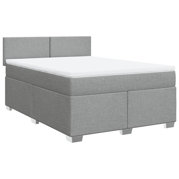 vidaXL &Kappa;&rho;&epsilon;&beta;ά&tau;&iota; Boxspring &mu;&epsilon; &Sigma;&tau;&rho;ώ&mu;&alpha; &Alpha;&nu;&omicron;&iota;&chi;&tau;ό &Gamma;&kappa;&rho;&iota; 140x190 &epsilon;&kappa;. &Upsilon;&phi;&alpha;&sigma;&mu;ά&tau;&iota;&nu;&omicron;