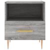 vidaXL Κομοδίνο Γκρι Sonoma 40 x 35 x 47,5 εκ. από Επεξεργασμένο Ξύλο