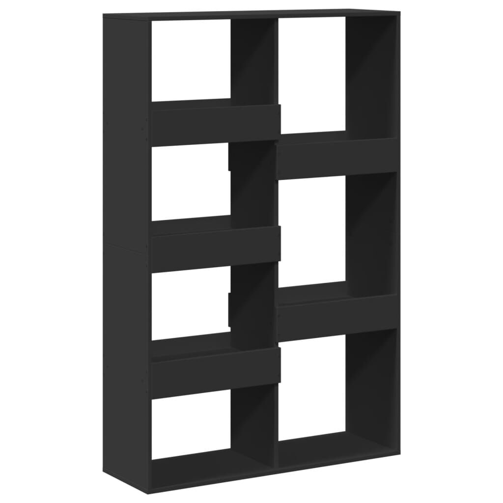 vidaXL Βιβλιοθήκη/Διαχωριστικό Χώρου Μαύρη 100x33x155,5 εκ. Επεξ. Ξύλο