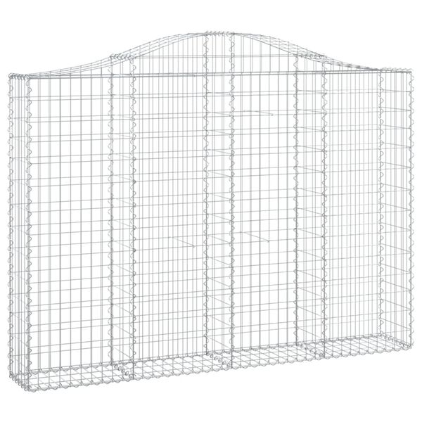 vidaXL Συρματοκιβώτια Τοξωτά 6 τεμ. 200x30x140/160 εκ. Γαλβαν. Ατσάλι