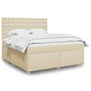 vidaXL &Kappa;&rho;&epsilon;&beta;ά&tau;&iota; Boxspring &mu;&epsilon; &Sigma;&tau;&rho;ώ&mu;&alpha; &Kappa;&rho;&epsilon;&mu; 180x200 &epsilon;&kappa;. &Upsilon;&phi;&alpha;&sigma;&mu;ά&tau;&iota;&nu;&omicron;