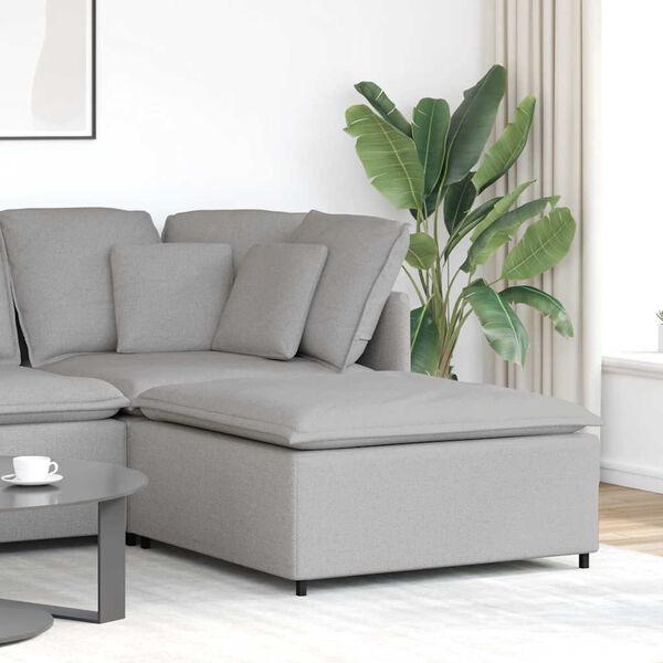 vidaXL Υποπόδιο Καναπέ-Μονάδα Γκρι 100 x 100 x 48 εκ.
