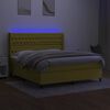 vidaXL &Kappa;&rho;&epsilon;&beta;ά&tau;&iota; Boxspring &mu;&epsilon; &Sigma;&tau;&rho;ώ&mu;&alpha; & LED &Pi;&rho;ά&sigma;&iota;&nu;&omicron; 160x200 &epsilon;&kappa; &Upsilon;&phi;&alpha;&sigma;&mu;ά&tau;&iota;&nu;&omicron;