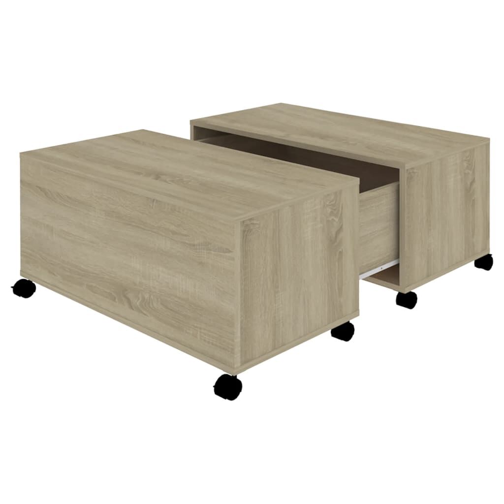 vidaXL Τραπεζάκι Σαλονιού Sonoma Δρυς 75 x 75 x 38 εκ. από Μοριοσανίδα