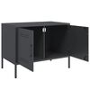 vidaXL Έπιπλο Τηλεόρασης Ανθρακί 68x39x50,5 εκ. από Χάλυβα