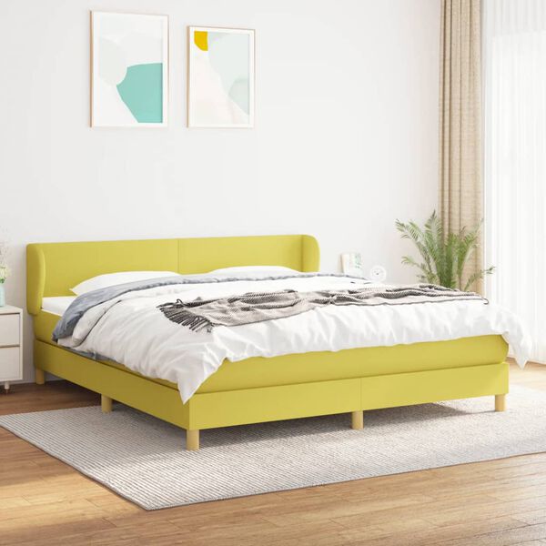 vidaXL &Kappa;&rho;&epsilon;&beta;ά&tau;&iota; Boxspring &mu;&epsilon; &Sigma;&tau;&rho;ώ&mu;&alpha; &Pi;&rho;ά&sigma;&iota;&nu;&omicron; 180x200 &epsilon;&kappa;.&Upsilon;&phi;&alpha;&sigma;&mu;ά&tau;&iota;&nu;&omicron;