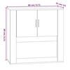 vidaXL Ντουλάπι Τοίχου Sonoma Δρυς 80x33x80 εκ. Επεξεργασμένο Ξύλο