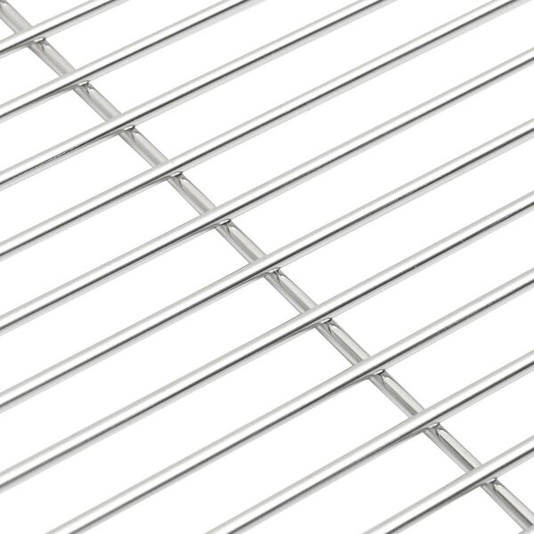 vidaXL BBQ Grill Grate Silver Ø43 εκ Ανοξείδωτο Χάλυβα